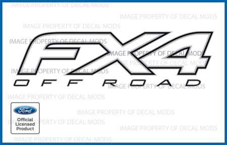 12 14 Ford F150 Fx4 Off Road Decals Fw Offroad Stickers Truck 4x4 Side White Ebay
