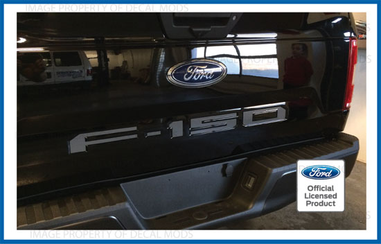 2018 Ford F150 Tailgate Insert Decals Letters Indent Stickers Magnetic Dark Gray Ebay