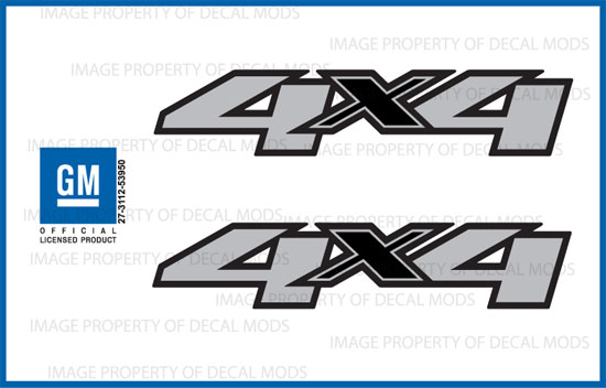 2008 Chevy Silverado 4x4 Decals F Side 1500 2500 Gm Hd Stickers Set Truck Ebay