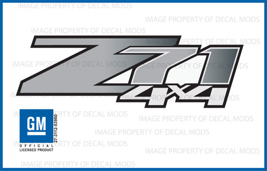 set 2 Z71 Off Road Chevy Silverado 14-18 Decals Stickers Fade Red Ruby GRRUBY