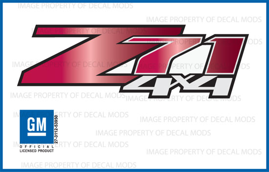 Z71 Off Road Chevy Silverado 2014-2018 Decals Stickers Fade White Stone GRWHTSTN